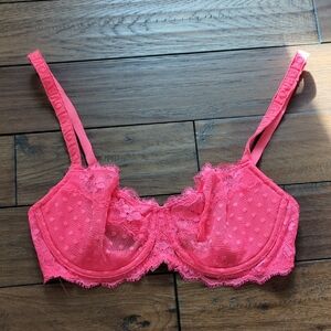 Victoria's Secret Vibrant Pink Dream Angels Push Up Bra Size 36 C